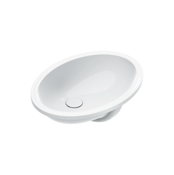 Раковина встраиваемая снизу Catalano Italy 0727570001 57х42 глянцевая белая, овальная
