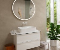 Смеситель для раковины Hansgrohe Tecturis S 73351700 С ВНУТРЕННЕЙ ЧАСТЬЮ матовый белый
