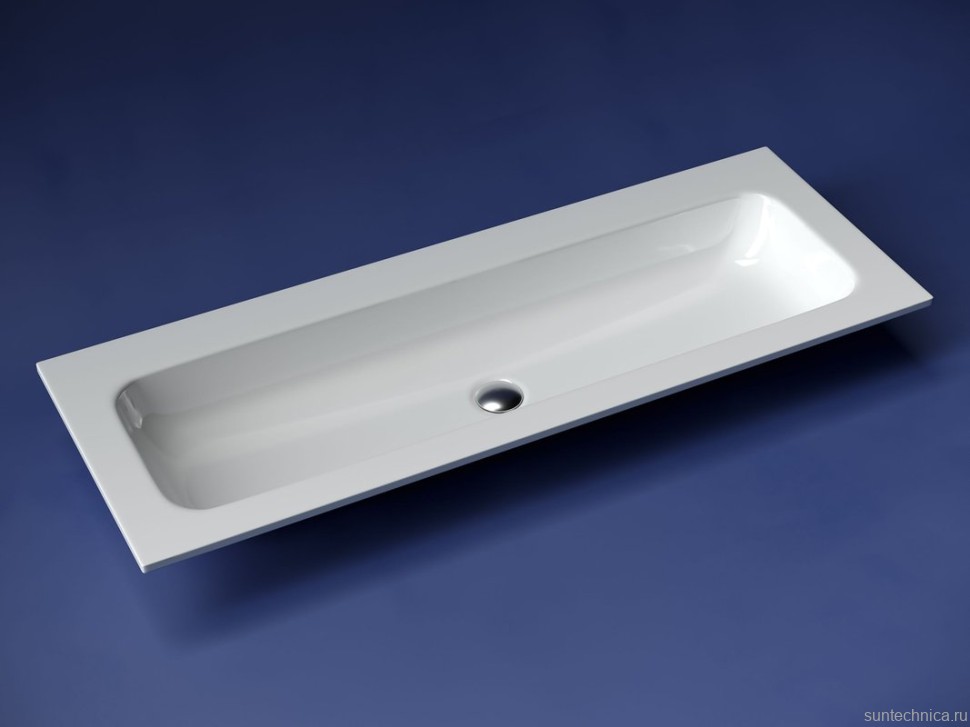 Накладная раковина Ceramicanova Grace прямоугольная без отверстия под смеситель 121 см CN7016wx