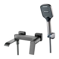 Смеситель для ванны с душем Shevanik S4102T оружейная сталь Смеситель для ванны с душем Shevanik S4102T оружейная сталь