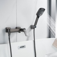 Смеситель для ванны с душем Shevanik S4102T оружейная сталь Смеситель для ванны с душем Shevanik S4102T оружейная сталь