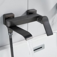 Смеситель для ванны с душем Shevanik S4102T оружейная сталь Смеситель для ванны с душем Shevanik S4102T оружейная сталь