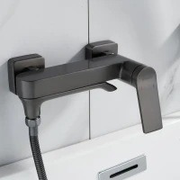 Смеситель для ванны с душем Shevanik S4102T оружейная сталь Смеситель для ванны с душем Shevanik S4102T оружейная сталь