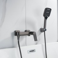 Смеситель для ванны с душем Shevanik S4102T оружейная сталь Смеситель для ванны с душем Shevanik S4102T оружейная сталь