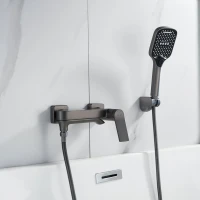 Смеситель для ванны с душем Shevanik S4102T оружейная сталь Смеситель для ванны с душем Shevanik S4102T оружейная сталь