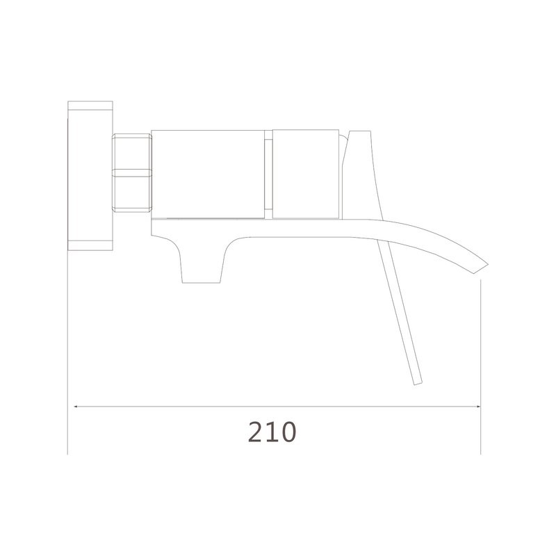 Смеситель для ванны с душем Shevanik S4102T оружейная сталь
