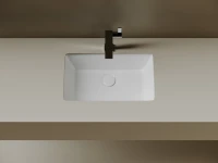 Раковина встраиваемая снизу Ceramicanova Era CN15004 53 глянцевая белая, прямоугольная