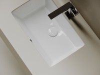 Раковина встраиваемая снизу Ceramicanova Era CN15004 53 глянцевая белая, прямоугольная