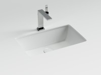 Раковина встраиваемая снизу Ceramicanova Era CN15004 53 глянцевая белая, прямоугольная