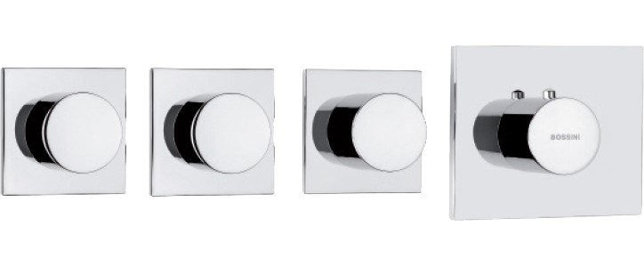 Термостатический смеситель встраиваемый Bossini OKI 3 Outlets LP Z031205 С ВНУТРЕННЕЙ ЧАСТЬЮ, хром