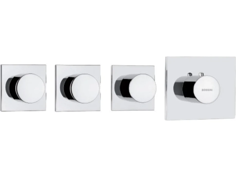 Термостатический смеситель встраиваемый Bossini OKI 3 Outlets LP Z031205 С ВНУТРЕННЕЙ ЧАСТЬЮ, хром