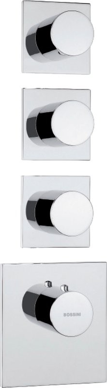 Термостатический смеситель встраиваемый Bossini OKI 3 Outlets LP Z031205 С ВНУТРЕННЕЙ ЧАСТЬЮ, хром