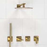 Душевой комплект Wasserkraft Neckar A2151.278.279.183.208.280.197.281 С ВНУТРЕННЕЙ ЧАСТЬЮ, золото