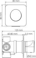 Душевой комплект Wasserkraft Neckar A2151.278.279.183.208.280.197.281 С ВНУТРЕННЕЙ ЧАСТЬЮ, золото