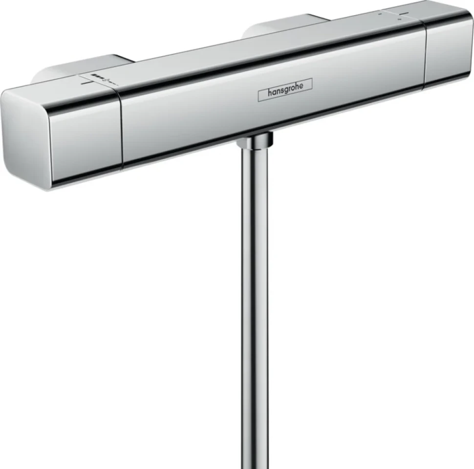 Душевой комплект Термостат Hansgrohe Ecostat E 15773000 для душа + Стойка Crometta E 240 1jet Showerpipe Reno 27289000 EcoSmart
