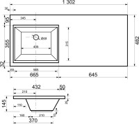 Мебель для ванной комнаты Aquanet Токио 68 1 ящик, 2 двери L