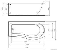 Акриловая ванна Gemy G9010 B L