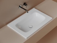 Раковина накладная Ceramicanova Grace 71х45,7х13,7 см, для ванной комнаты, белый, CN7031wx