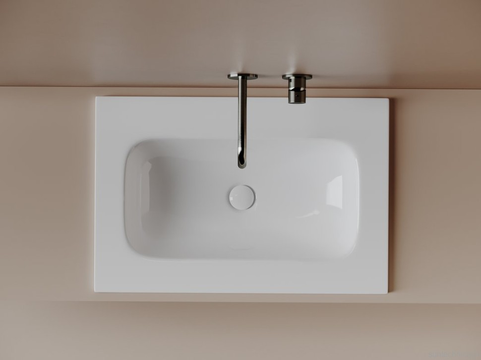 Раковина накладная Ceramicanova Grace 71х45,7х13,7 см, для ванной комнаты, белый, CN7031wx