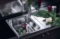 Комплект Мойка Omoikiri Sagami 63 + Смеситель Nagano BN нержавеющая сталь