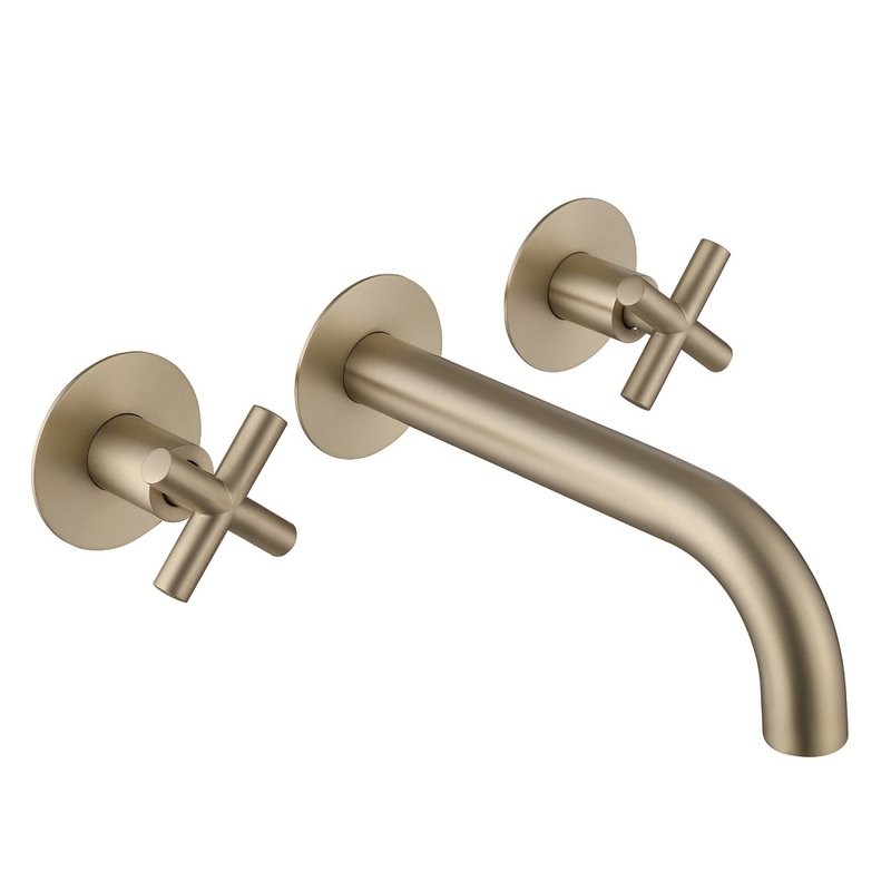 Смеситель для раковины Abber Wasser Kreis AF81121G С ВНУТРЕННЕЙ ЧАСТЬЮ, матовое золото