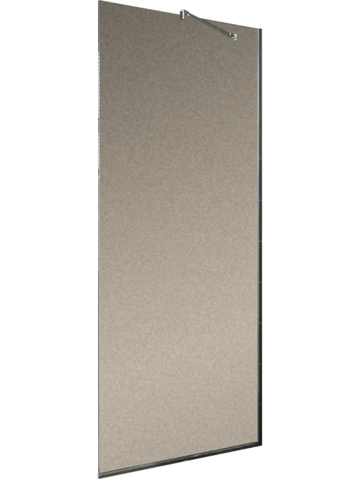 Душевая перегородка Maybahglass MGD-703-5у 69 см, профиль хром матовый, стекло бронза матовое