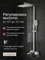 Душевая стойка Esbano ESDSBASC-DSXR хром