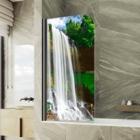 Шторка на ванну Maybahglass MGV-929-ФП007-6 70 см, профиль черный