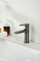 Смеситель для раковины BELZ B713 B10713-3 оружейная сталь Смеситель для раковины BELZ B713 B10713-3 оружейная сталь