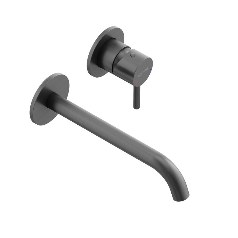 Смеситель для раковины Sancos Etna, вороненая сталь, SC9004GG