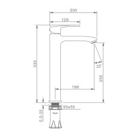 Смеситель для раковины Raglo R01.15.03, золотой сатин Смеситель для раковины Raglo R01.15.03, золотой сатин