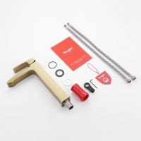 Смеситель для раковины Raglo R01.15.03, золотой сатин Смеситель для раковины Raglo R01.15.03, золотой сатин