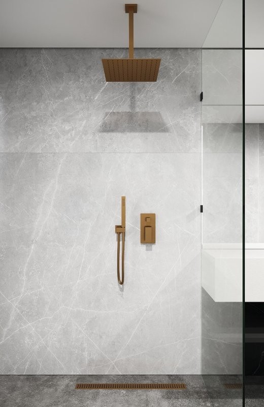 Кронштейн для верхнего душа Boheme Qubic 629-QUBIC-BRB brushed bronze