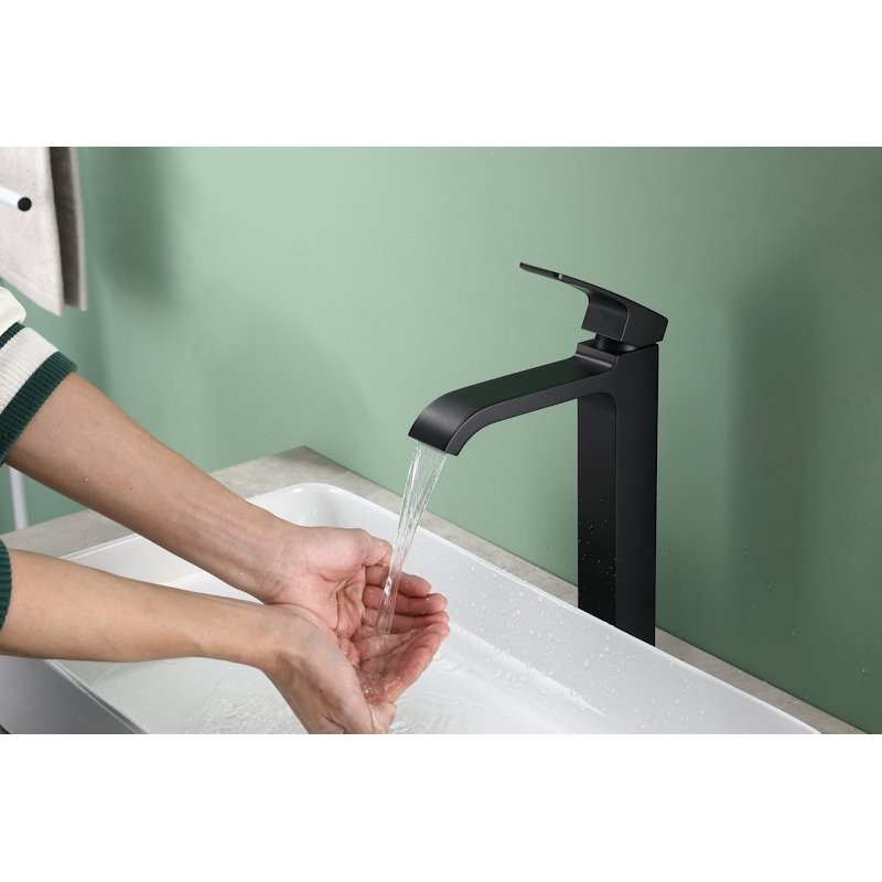 Смеситель для раковины высокий Raglo R02.15.06, черный