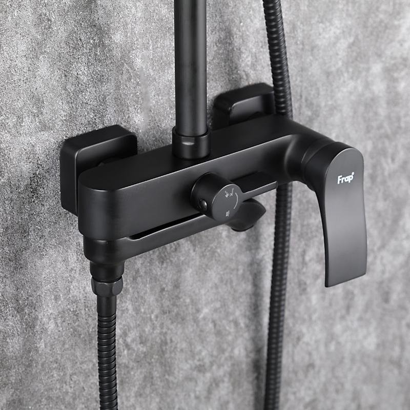 Душевая стойка Frap H75 F2475-6 черная