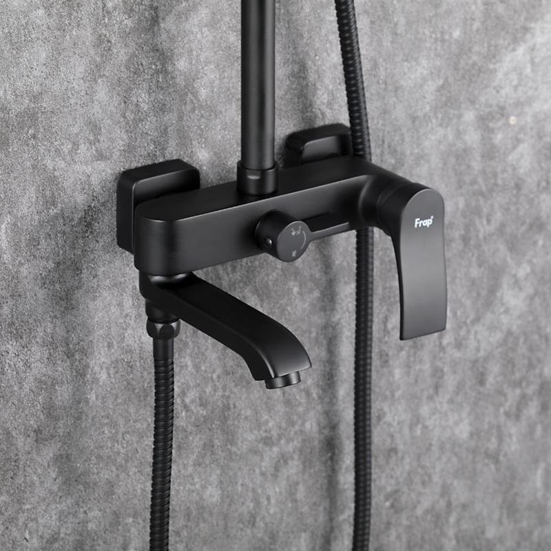 Душевая стойка Frap H75 F2475-6 черная