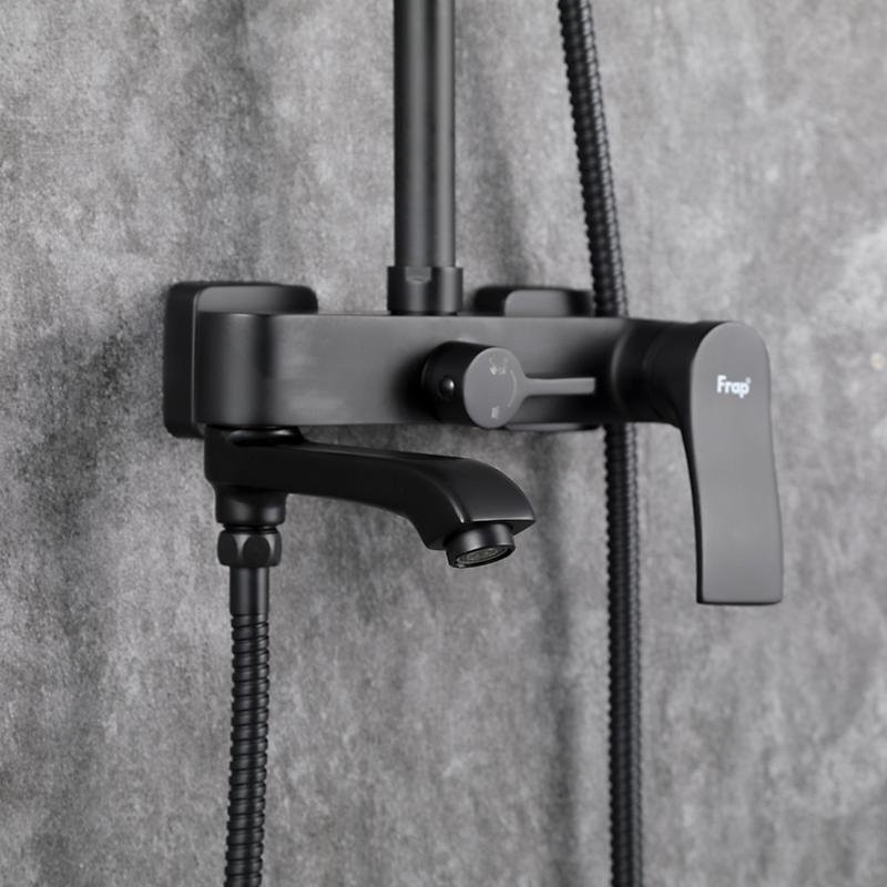 Душевая стойка Frap H75 F2475-6 черная