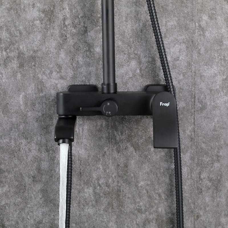 Душевая стойка Frap H75 F2475-6 черная