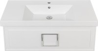Мебель для ванной комнаты La Fenice Cubo 100 белая, ручка хром
