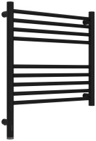 Полотенцесушитель электрический Сунержа Богема 3.1 31-6004-5050 60x55 см, подключение слева, матовый черный, лесенка