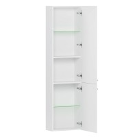 Шкаф-пенал для ванной Belux Портленд ПН 40 навесной, глянцевый белый