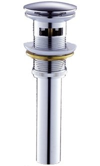 Донный клапан для раковины SantiLine SL-105 с переливом, хром