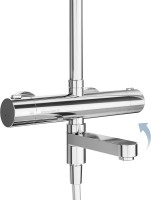 Душевая стойка KERAMA MARAZZI Fonte FO.302.KM.CR хром Душевая стойка KERAMA MARAZZI Fonte FO.302.KM.CR хром