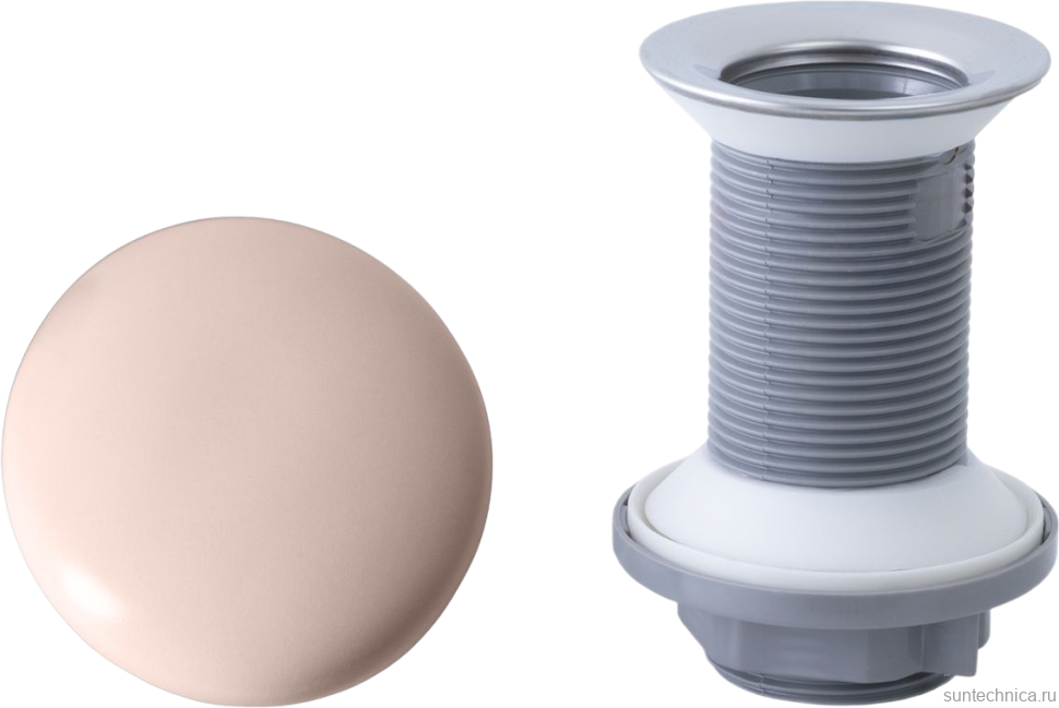 Донный клапан для раковины Allen Brau Fantasy 5.11001.SM без перелива, розовый