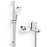Душевой комплект Смеситель Hansgrohe Rebris S 72440000 хром + Гарнитур Crometta Vario 650 26532400
