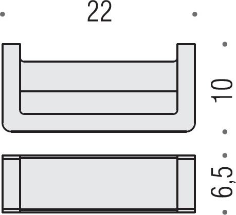 Полотенцедержатель Colombo Design Over B7031.satin
