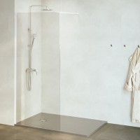 Душевая перегородка RGW Walk In WA-010W 100x195 см, профиль матовый белый, стекло прозрачное