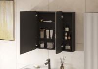 Зеркало-шкаф AQUATON Ар-Деко 85 серый кобальт Зеркало-шкаф AQUATON Ар-Деко 85 серый кобальт