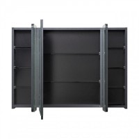 Зеркало-шкаф AQUATON Ар-Деко 85 серый кобальт Зеркало-шкаф AQUATON Ар-Деко 85 серый кобальт