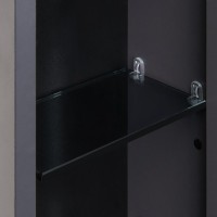 Зеркало-шкаф AQUATON Ар-Деко 85 серый кобальт Зеркало-шкаф AQUATON Ар-Деко 85 серый кобальт